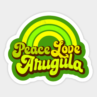 Peace Love Arugula Sticker